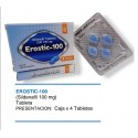 Potenciador masculino en tabletas Erostic Sildenafil 100 mg