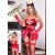 Traje de fantasia o disfraz erótico de Diablita Hot de 6 piezas