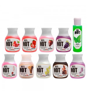 Gel caliente aromatizante saborizado de 35 ml