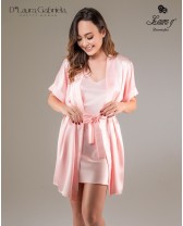 Bata clásica de satín en talla L, vario colores