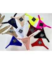 Tanga de encaje Natalia regulable, encaje ambos lados