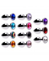 Plug Anal Grande de Metal con Piedra Sensual Love