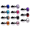 Plug Anal Grande de Metal con Piedra Sensual Love