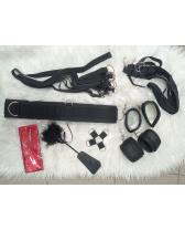 Set BDSM o Juego bondage de restricción para cama de 8 piezas