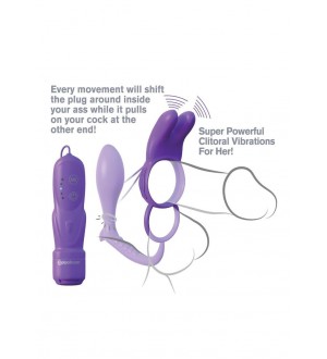 Anillo vibrador de pene con plug anal Fantasy C-Ringz Ass-Gasm Cock Ring