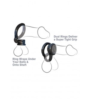 Anillo doble de pene Fantasy C-Ringz Ironman Duo-Cock Ring