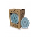 Vela erótica con aroma delicioso Eden's Candle Vanilla Scented Vagina - Blue