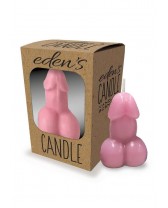 Vela erótica con aroma delicioso - Eden's Candle Vanilla Scented Penis - Rose Pink