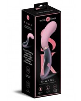 Vibrador doble punta Secret Kisses Glass S Shape Dual End Vibrator