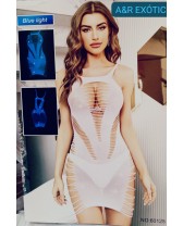 Vestido de red - Bodystocking - que brilla en la oscuridad Pleasure cage