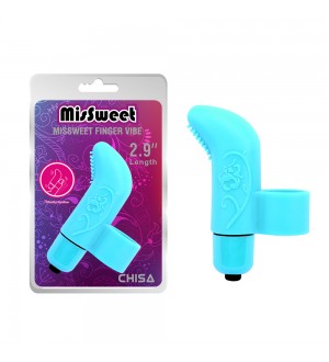 Mini vibrador de dedo MisSweet Finger Vibe-Blue