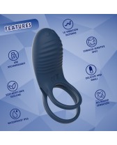 Anillo de pene vibrador recargable Cuttlefish cock Ring