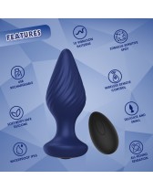 Vibrador plug anal con control remoto Spiral Plug