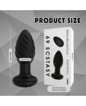 Vibrador plug anal con control remoto Spiral Mellow Plug