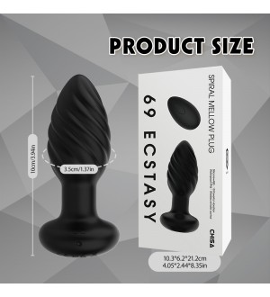 Vibrador plug anal con control remoto Spiral Mellow Plug