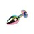 Plug anal metálico con joya Rainbow Gem Meatl Plug M