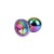 Plug anal metálico con joya Rainbow Gem Meatl Plug M