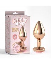 Plug anal metálico con rosa Spark Rose Anal Plug M