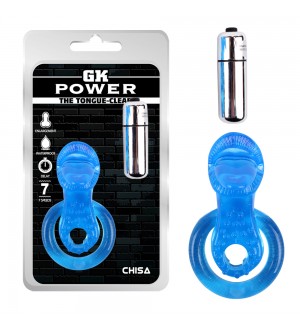 Anillo doble vibrador The Tongue-Blue