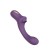 Vibrador dual rabbit con succión recargable Sucking Vibrator-Purple