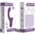 Vibrador dual rabbit con succión recargable Sucking Vibrator-Purple