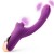 Vibrador dual rabbit con succión recargable Sucking Vibrator-Purple