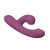 Vibrador dual rabbit con succión y calefacción Heating Rabbit Sucker-Purple