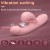 Vibrador dual rabbit con succión y calefacción Heating Rabbit Sucker-Purple