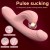 Vibrador dual rabbit con succión y calefacción Heating Rabbit Sucker-Purple