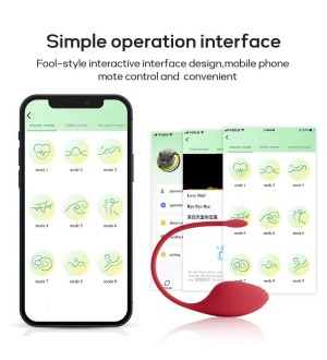 Vibrador de punto G recargable con App - Cupid Love Egg