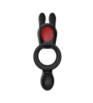 Anillo Vibrador de pene recargable con control - Dual Rabbit Vibrating Cock Ring
