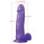 Dildo con ventosa 8 pulg. Jelly Studs Crystal Dildo Large