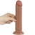 Dildo realista con ventosa 8 pulg. Sliding Skin Dual Layer Dong Brown