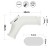 Funda de pene vibradora - Vibrating Silk Knights Ring with Scrotum Sleeve (White)