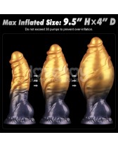 Dildo alienigena con ventosa 7.5 pulg. Dual Density Silicone Inflatable Dildo