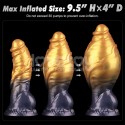 Dildo alienigena con ventosa 7.5 pulg. Dual Density Silicone Inflatable Dildo