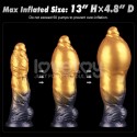 Dildo alienigena con ventosa 10 pulg. Dual Density Silicone Inflatable Dildo