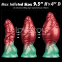 Dildo alienigena con ventosa 7.5 pulg. Dual Density Silicone Inflatable Dildo