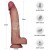 Dildo realista con ventosa 10 pulg. Sliding Skin Pro II Dual Layer Silicone Dong