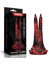 Vibrador alienígena Savage Charm Double-Claw Vibrating Silicone Dildo