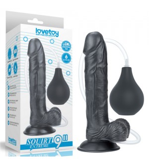 Dildo eyaculador de 9 pulg. Squirt Extreme - Black
