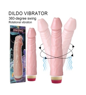 Vibrador realista con balanceo a baterías Realistic vibrator battery operated