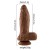 Vibrador realista telescópico y con calefacción recargable