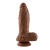 Vibrador realista telescópico y con calefacción recargable