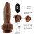 Vibrador realista telescópico y con calefacción recargable