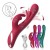 Vibrador dual Rabbit con aleteo para punto G de silicone recargable