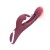 Vibrador dual Rabbit con aleteo para punto G de silicone recargable
