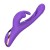 Vibrador dual Rabbit con aleteo para punto G de silicone recargable