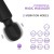 Mini vibrador varita Wand recargable