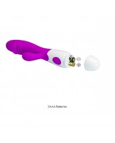 Vibrador dual Rabbit Snappy con 30 modos a batería